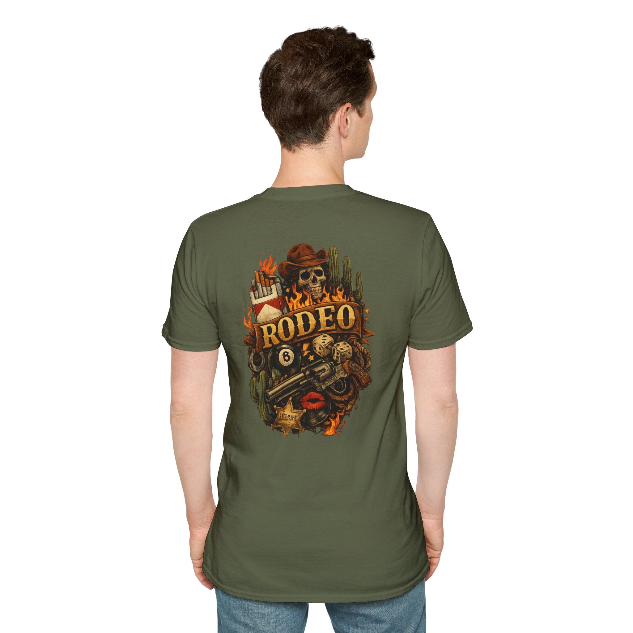 Men’s ‘RODEO’Graphic Softstyle T-Shirt